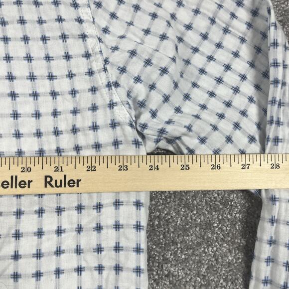 Carbon 2 Cobalt Button Up Shirt Mens Large Geometric Print White - Picture 10 of 12